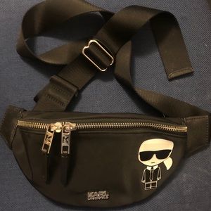 Karl Legerfeld with Ikonik belt bag